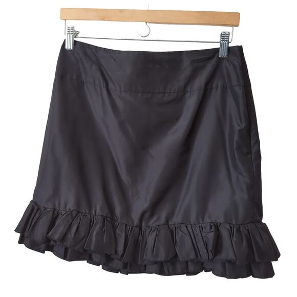 Reiss Dresses & Skirts - Reiss Women's Black Tiered Ruffle Skirt Size 6 US Short Classy Frill Designer